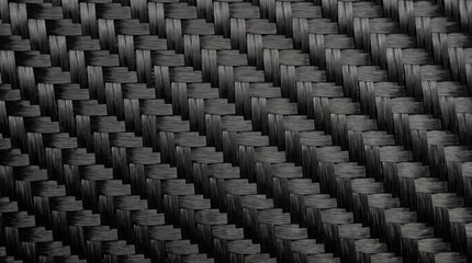 Obraz premium Black Woven Texture Background with Intricate Patterns and Details for Design Projects