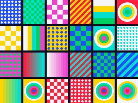 Retro TV Test Pattern Color Bars Background