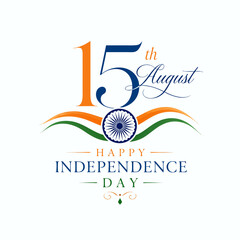 Fototapeta premium Independence Day, republic day banner with tri color 