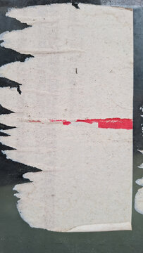 Old and weathered paper, torn and ripped street poster background, messy art collage