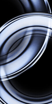 Abstract Blue Glass Technology Background with Transparent Circular Shapes and Futuristic Digital Gradient Design