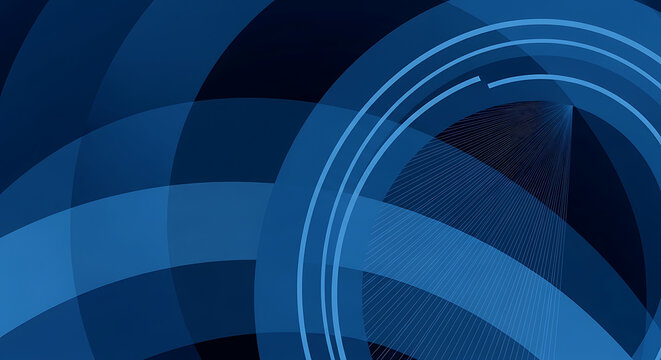 Abstract blue circular geometric pattern with technical line overlays geometric circular abstract background technical symmetry minimalist wallpaper artistic structure precision creative