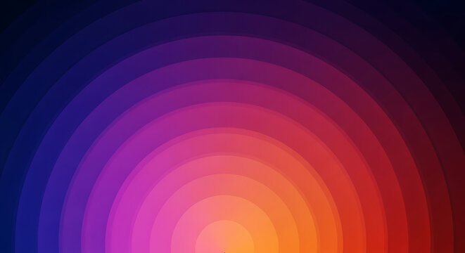 Abstract background with concentric circles in a colorful sunset gradient background gradient abstract colorful spectrum creative wallpaper artistic backdrop