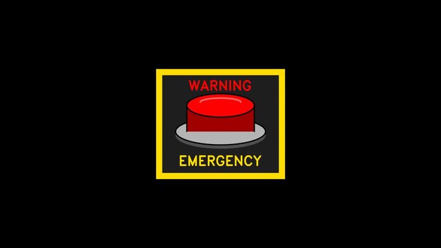 Animated Press the Red Emergency Panic Button