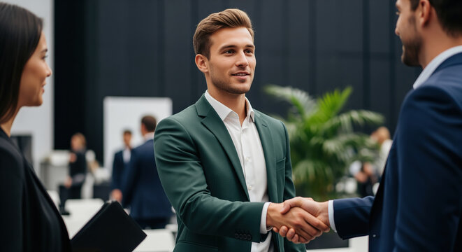 B2b partnership agreements and successful candidate job interviews finalized through formal greeting gestures to establish trust among international trade representatives worldwide