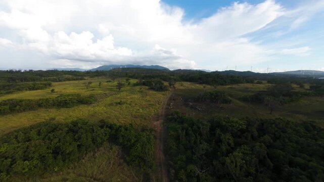landscape with clouds in Ilocos Norte