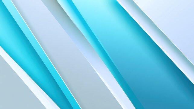 Abstract geometric background with diagonal blue and white stripes