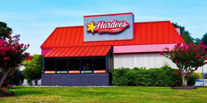 Hardee's Fast Food Restaurant, Wilmington, North Carolina, USA