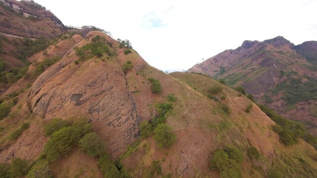 Aerial view of a Mountain, 4k Drone Shot