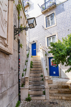 walking around the Portugese city of Lisbon