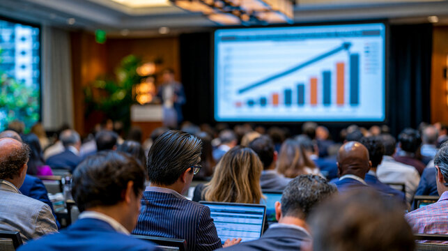 Frontier market infrastructure bond roadshow with investment team presenting risk mitigation framework to institutional investors in a formal conference venue, multicultural audience, emerging econo