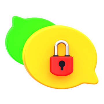 Secure Chat Messaging Encrypted Communication Privacy Concept