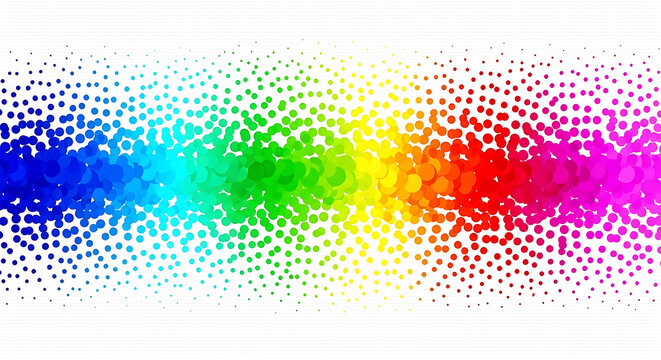 Abstract rainbow gradient dotted halftone background texture with halftone gradient colorful spectrum abstract background creative composition