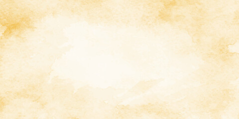 Obraz premium Warm beige watercolor background texture with soft white center for design