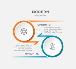 Fototapeta premium Presentation infographic business template design
