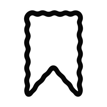 PNG Wavy black bookmark icon