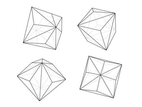 三方八面体　triakis octahedron　カタランの立体　catalan solid