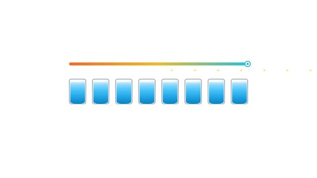 Daily hydration tracker showing glasses of water