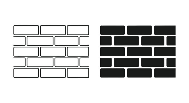 Brick wall pattern with missing bricks
