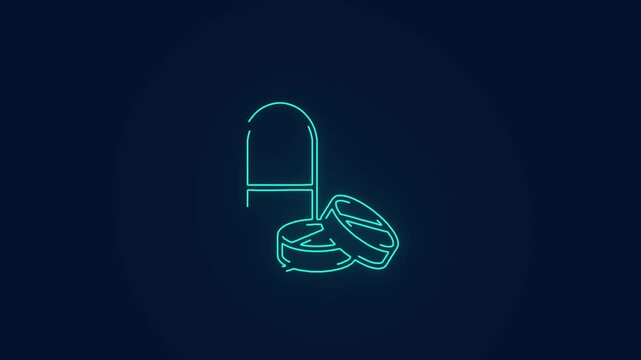 medicine capsule and tablets pharmaceutical animation
