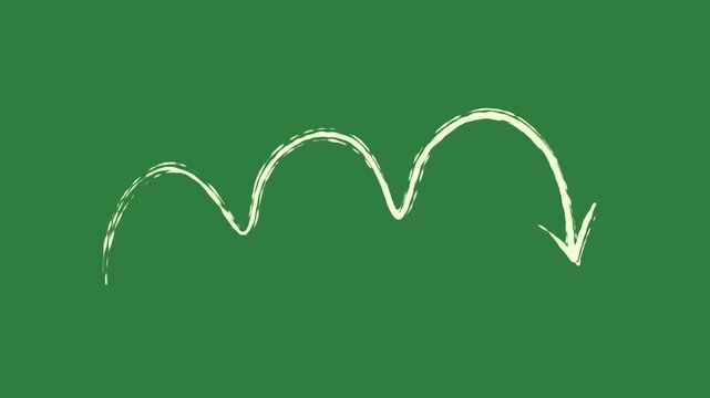 Outline drawing of crown movement layers creative style design composition backgrounds depth elements frame isolated on green screen background