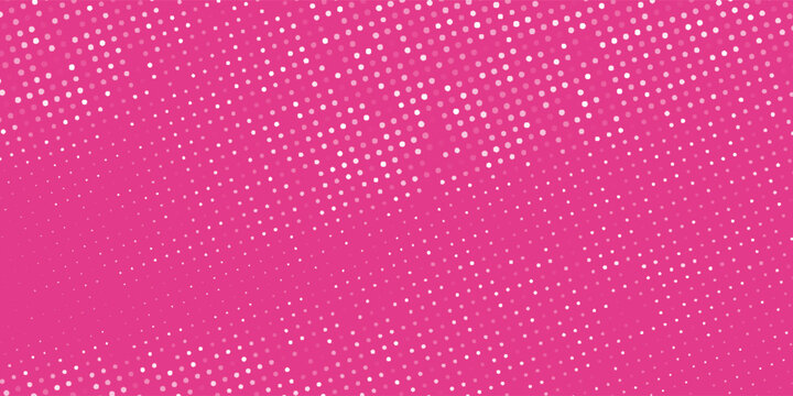 Abstract pink halftone gradient background with digital dot pattern atau Modern magenta vector background with geometric tech halftone