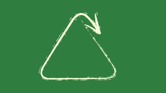 The letter l triangle on style layers motion emotion composition colorful creative illustration expression movement isolated on green screen background