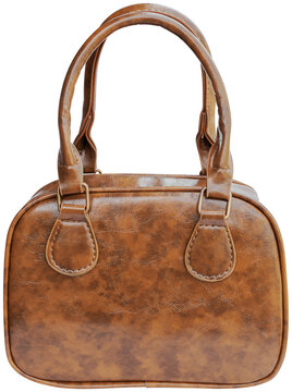 Brown leather fashion bag