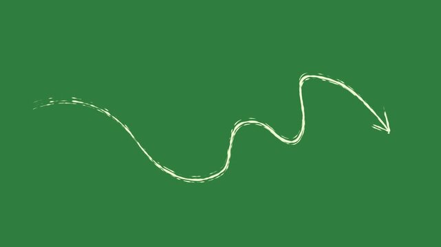 Outline drawing of wave on illustration gesture scene backgrounds creative depth elements figure emotion movement isolated on green screen background
