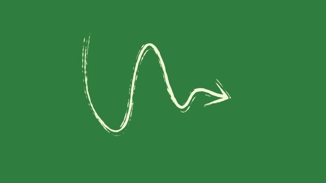 Outline wave the letter u in emotion composition colorful scene layers figure expression elements motion isolated on green screen background