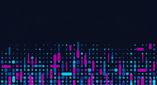 Abstract digital network visualization with blue and pink data points abstract technology connection communication information background internet