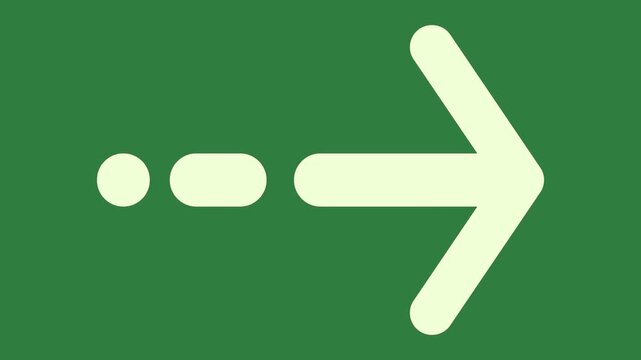 Arrow sign creative emotion colorful frame composition style elements cartoonish design expression scene isolated on green screen background