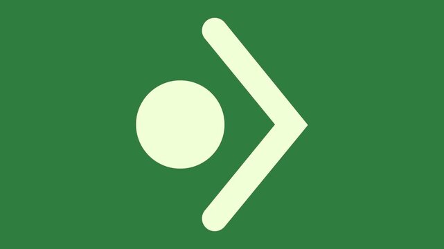 Phone arrow in the middle logo depth motion style frame scene movement composition elements layers creative isolated on green screen background