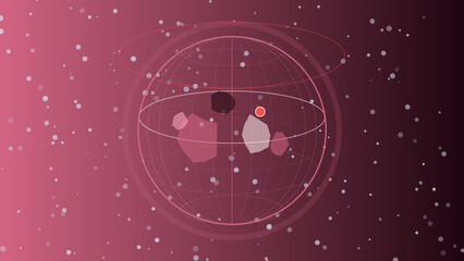 Space, astronomy, globe, starry night, celestial map, navigation © Sulman