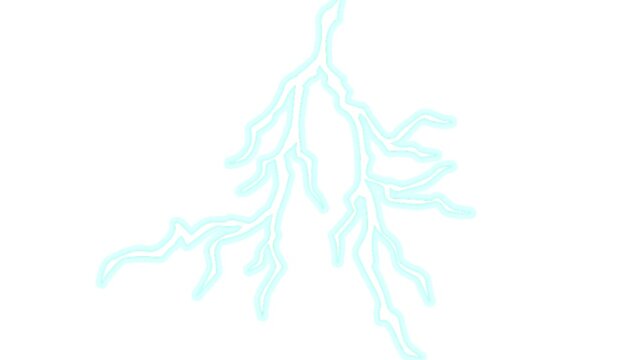 Footage of a thundercloud strike. Electric movement, with green screen background. Lightning flashes are suitable for transitions, intros, slides, highlights, content, cinematics, etc.