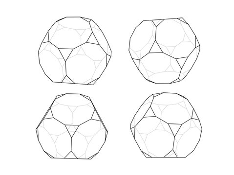 切頂十二面体　truncated dodecahedron　アルキメデスの立体　Archimedes' solid
