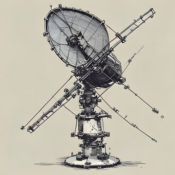Vintage brass astronomical orrery model display.