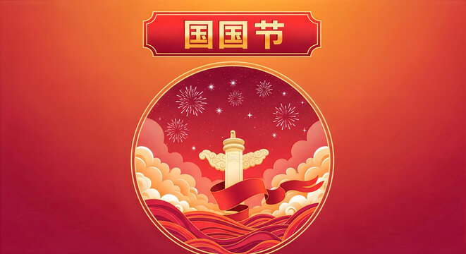 Illuminated Red Lantern with Chinese Characters in Festive Glow Close Up