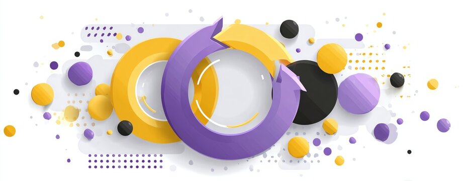 Premium infographic infographic arrows forming circular cycle