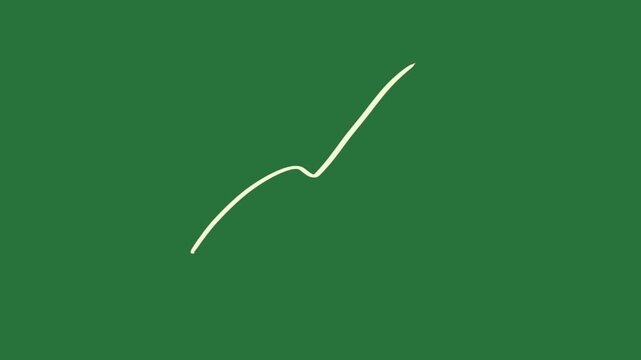 A green background with white swirl on it and spiral handwritten word green screen illustration motion - Chroma Key Green Screen Footage