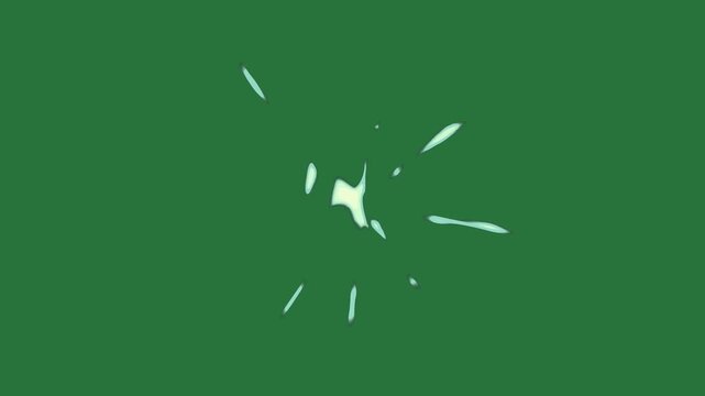 A white bird flying in the sky and green screen with clock on it close up view of background illustration design - Chroma Key Green Screen Footage