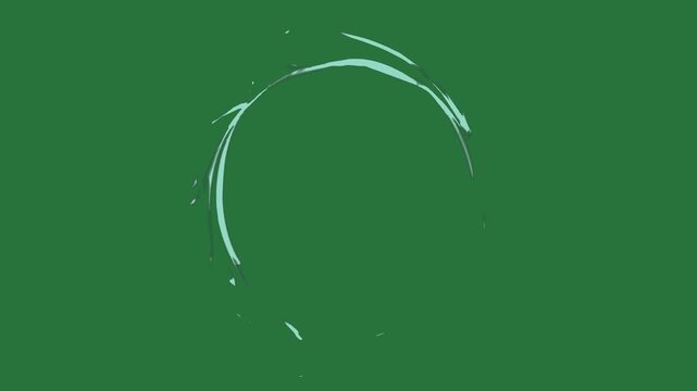 A green background with small white dot and line in the middle screen outline on it person standing front silhouette green screen design illustration - Chroma Key Green Screen Footage