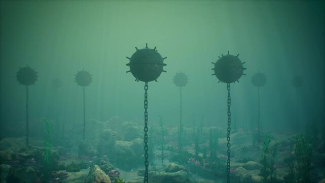 Underwater Naval Mine