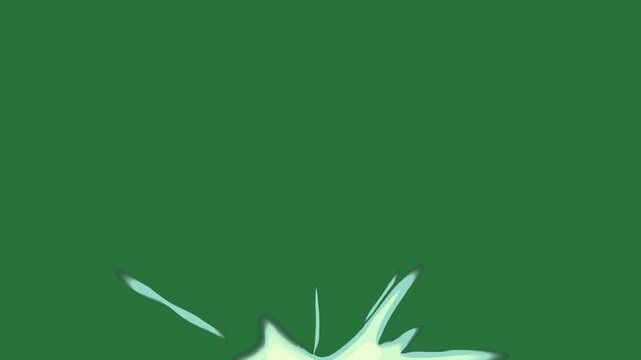 A green background with white line in the middle and screen clock on it cat ' s face close up of that is wall bird flying sky over field green screen - Chroma Key Green Screen Footage