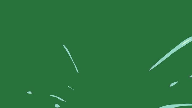 White circle on it and this is background face palm tree two trees bird flying in the air through sky over field - Chroma Key Green Screen Footage