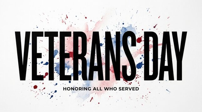 Veterans day honoring all who served patriotic tribute
