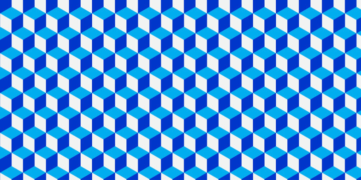 3d modeling cubes Illustration decoration seamless material pattern square design.