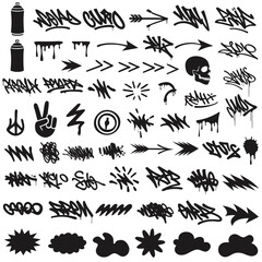 Graffiti tags and street art symbols © Creative_Nias