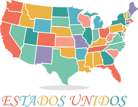mapa estados unidos logo icon vector .