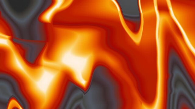 Video Molten Copper Fire Energy With Intense Glowing Orange Sparks And Burning Amber Liquid Heat